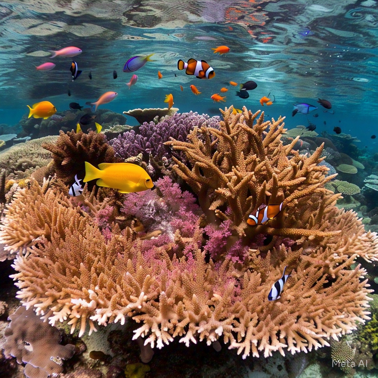 Branching coral formation